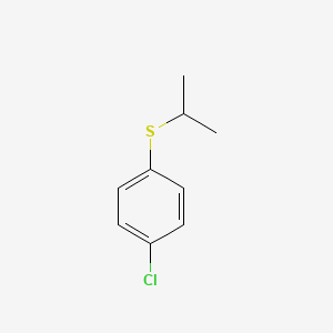 molecular formula C9H11ClS B3056518 1-Chloro-4-(isopropylsulfanyl)benzene CAS No. 7205-62-1