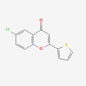 molecular formula C13H7ClO2S B3056523 6-Chloro-2-thiophen-2-yl-chromen-4-one CAS No. 7209-74-7