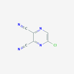 molecular formula C6HClN4 B3056531 5-氯吡嗪-2,3-二腈 CAS No. 72111-57-0