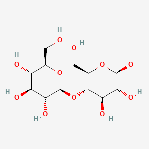 molecular formula C13H24O11 B3056538 Methyl 4-O-beta-D-glucopyranosyl-beta-D-glucopyranoside CAS No. 7216-73-1