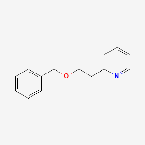 molecular formula C14H15NO B3056541 2-[2-(苯甲氧基)乙基]吡啶 CAS No. 72187-39-4