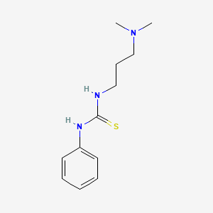 molecular formula C12H19N3S B3056543 1-[3-(二甲氨基)丙基]-3-苯基硫脲 CAS No. 722-04-3