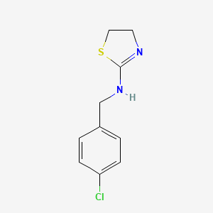 N-[(4-chlorophenyl)methyl]-4,5-dihydro-1,3-thiazol-2-amine