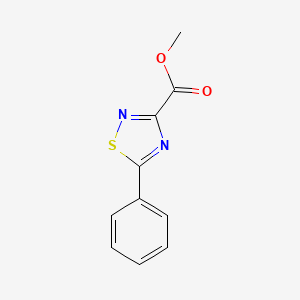 molecular formula C10H8N2O2S B3056549 5-苯基-1,2,4-噻二唑-3-甲酸甲酯 CAS No. 72246-07-2