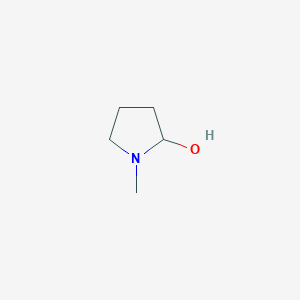 molecular formula C5H11NO B3056550 1-Methylpyrrolidin-2-ol CAS No. 7225-08-3