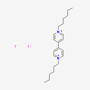 molecular formula C22H34I2N2 B3056558 1,1'-Dihexyl-4,4'-bipyridinium diiodide CAS No. 72324-15-3
