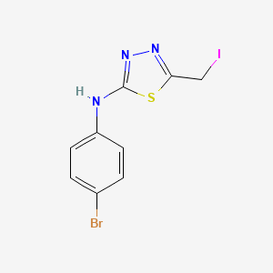 molecular formula C12H4O12-2 B3056561 N-(4-Bromophenyl)-5-(iodomethyl)-1,3,4-thiadiazol-2-amine CAS No. 7235-73-6