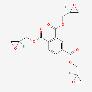 molecular formula C18H18O9 B3056565 Tris(oxiranylmethyl) benzene-1,2,4-tricarboxylate CAS No. 7237-83-4