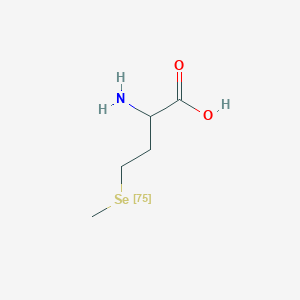 molecular formula C5H11NO2Se B3056570 DL-selenomethionine se-75 CAS No. 7246-06-2