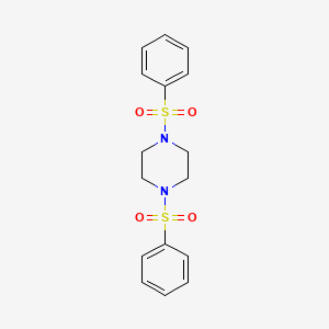 molecular formula C16H18N2O4S2 B3056576 1,4-双(苯磺酰基)哌嗪 CAS No. 7250-99-9