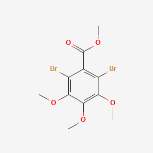 molecular formula C11H12Br2O5 B3056578 Methyl 2,6-dibromo-3,4,5-trimethoxybenzoate CAS No. 7251-49-2