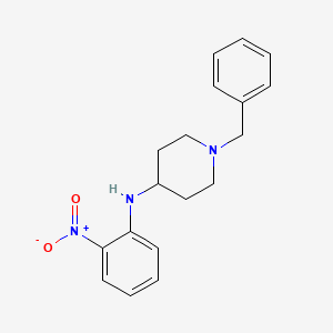 molecular formula C18H21N3O2 B3056584 1-Benzyl-N-(2-nitrophenyl)piperidin-4-amine CAS No. 7255-89-2