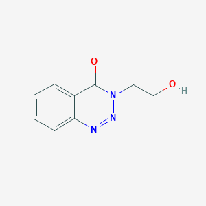 molecular formula C9H9N3O2 B3056585 3-(2-羟乙基)-1,2,3-苯并三嗪-4(3H)-酮 CAS No. 72553-67-4