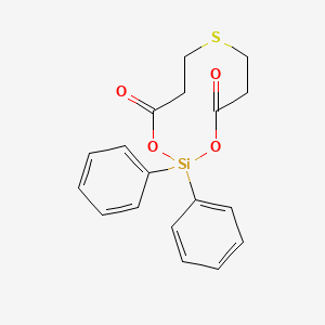 molecular formula C18H18O4SSi B3056591 2,2-Diphenyl-1,3,7,2-dioxathiasilecane-4,10-dione CAS No. 7260-15-3