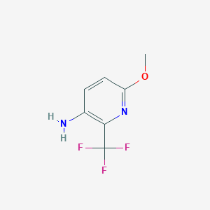 molecular formula C7H7F3N2O B3056607 6-甲氧基-2-(三氟甲基)吡啶-3-胺 CAS No. 727993-34-2