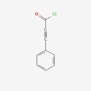 molecular formula C9H5ClO B3056628 2-Propynoyl chloride, 3-phenyl- CAS No. 7299-58-3
