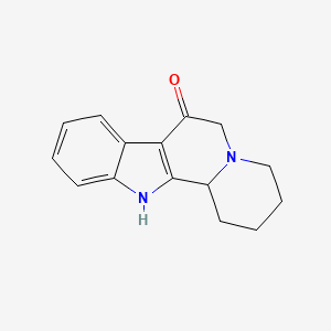 molecular formula C15H16N2O B3056642 1,2,3,4,12,12b-Hexahydroindolo[2,3-a]quinolizin-7(6h)-one CAS No. 73030-39-4