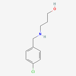 molecular formula C10H14ClNO B3056643 3-[(4-氯苄基)氨基]丙醇 CAS No. 73037-90-8