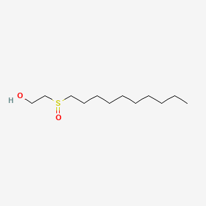 molecular formula C12H26O2S B3056644 2-(Decylsulphinyl)ethanol CAS No. 7305-32-0