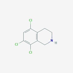 molecular formula C9H8Cl3N B3056646 5,7,8-Trichloro-1,2,3,4-tetrahydroisoquinoline CAS No. 73075-51-1