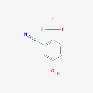 molecular formula C8H4F3NO B3056648 5-Hydroxy-2-(trifluoromethyl)benzonitrile CAS No. 731002-49-6