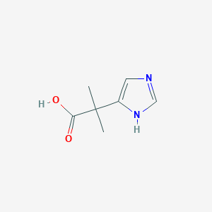 molecular formula C7H10N2O2 B3056657 2-(1H-咪唑-4-基)-2-甲基丙酸 CAS No. 731746-84-2