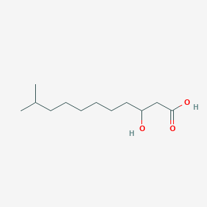 molecular formula C12H24O3 B3056671 3-Hydroxy-10-methylundecanoic acid CAS No. 73292-36-1