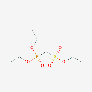 molecular formula C7H17O6PS B3056672 Ethyl (diethoxyphosphoryl)methanesulfonate CAS No. 73300-75-1
