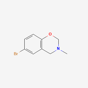molecular formula C9H10BrNO B3056674 6-Bromo-3-methyl-3,4-dihydro-2H-1,3-benzoxazine CAS No. 7331-78-4