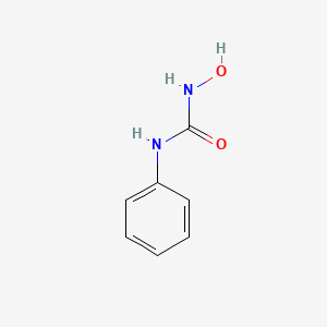 molecular formula C7H8N2O2 B3056679 Urea, N-hydroxy-N'-phenyl- CAS No. 7335-35-5