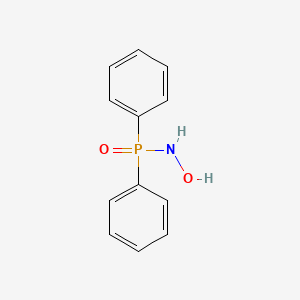 molecular formula C12H12NO2P B3056693 Diphenylphosphinylhydroxylamine CAS No. 73452-52-5