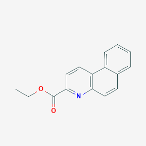 molecular formula C16H13NO2 B3056695 Ethyl benzo[f]quinoline-3-carboxylate CAS No. 73459-62-8