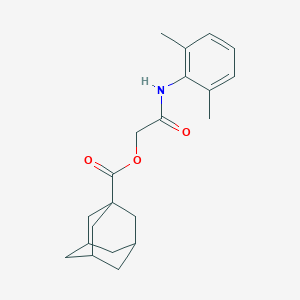 molecular formula C21H27NO3 B305670 2-(2,6-Dimethylanilino)-2-oxoethyl 1-adamantanecarboxylate 