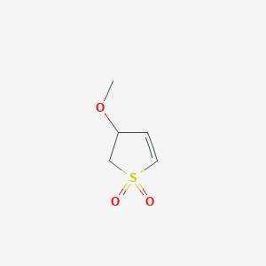 molecular formula C5H8O3S B3056704 3-Methoxy-2,3-dihydro-1lambda6-thiophene-1,1-dione CAS No. 7353-90-4
