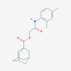molecular formula C21H27NO3 B305671 2-(2,4-Dimethylanilino)-2-oxoethyl 1-adamantanecarboxylate 