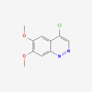 molecular formula C10H9ClN2O2 B3056711 4-Chloro-6,7-dimethoxycinnoline CAS No. 7357-26-8