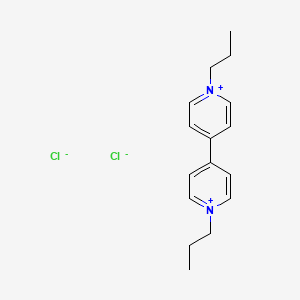 molecular formula C16H22Cl2N2 B3056714 1,1'-Dipropyl-4,4'-bipyridinium dichloride CAS No. 73645-29-1