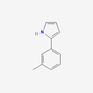molecular formula C11H11N B3056732 2-(3-Methylphenyl)-1h-pyrrole CAS No. 73794-59-9