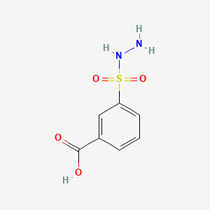 molecular formula C7H8N2O4S B3056738 3-(Hydrazinosulphonyl)benzoic acid CAS No. 7385-52-6