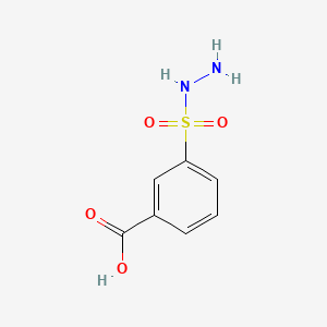 molecular formula C7H8N2O4S B3056738 3-(肼磺酰基)苯甲酸 CAS No. 7385-52-6