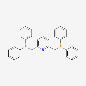 molecular formula C31H27NP2 B3056743 Pyridine, 2,6-bis[(diphenylphosphino)methyl]- CAS No. 73892-45-2