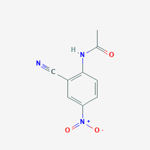 molecular formula C9H7N3O3 B3056744 N-(2-cyano-4-nitrophenyl)acetamide CAS No. 73894-38-9