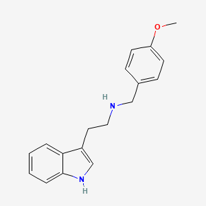 molecular formula C18H20N2O B3056746 2-(1H-吲哚-3-基)-N-(4-甲氧基苄基)乙胺 CAS No. 7390-67-2