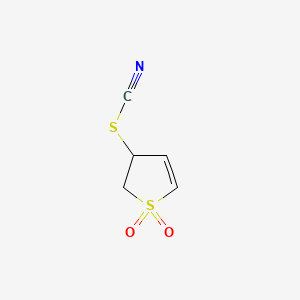 Thiophene, 2,3-dihydro-3-thiocyanato-, 1,1-dioxide