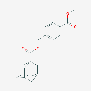 molecular formula C20H24O4 B305675 4-(Methoxycarbonyl)benzyl 1-adamantanecarboxylate 