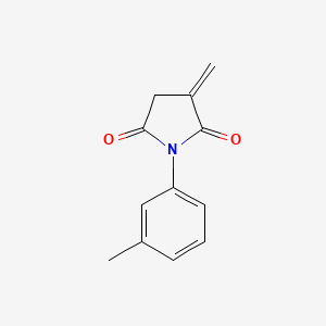 molecular formula C12H11NO2 B3056752 2-Methylene-N-(m-tolyl)succinimide CAS No. 73927-02-3