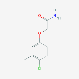 molecular formula C9H10ClNO2 B3056758 2-(4-Chloro-3-methylphenoxy)acetamide CAS No. 7399-59-9