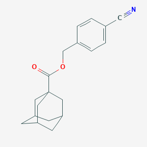 molecular formula C19H21NO2 B305676 4-Cyanobenzyl 1-adamantanecarboxylate 