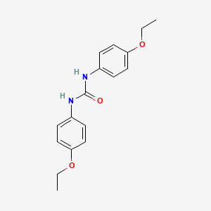 molecular formula C17H20N2O3 B3056760 N,N'-Bis(4-ethoxyphenyl)urea CAS No. 740-80-7