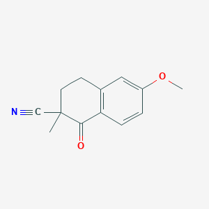 6-Methoxy-2-methyl-1-oxo-1,2,3,4-tetrahydronaphthalene-2-carbonitrile